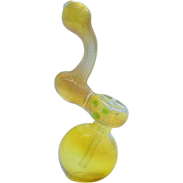 LA Pipes "Silver Sherlock" Sherlock Bubbler - Glasss Station