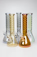 Luxury Logo 14" 7mm Electroplated Beaker Bong - Glasss Station