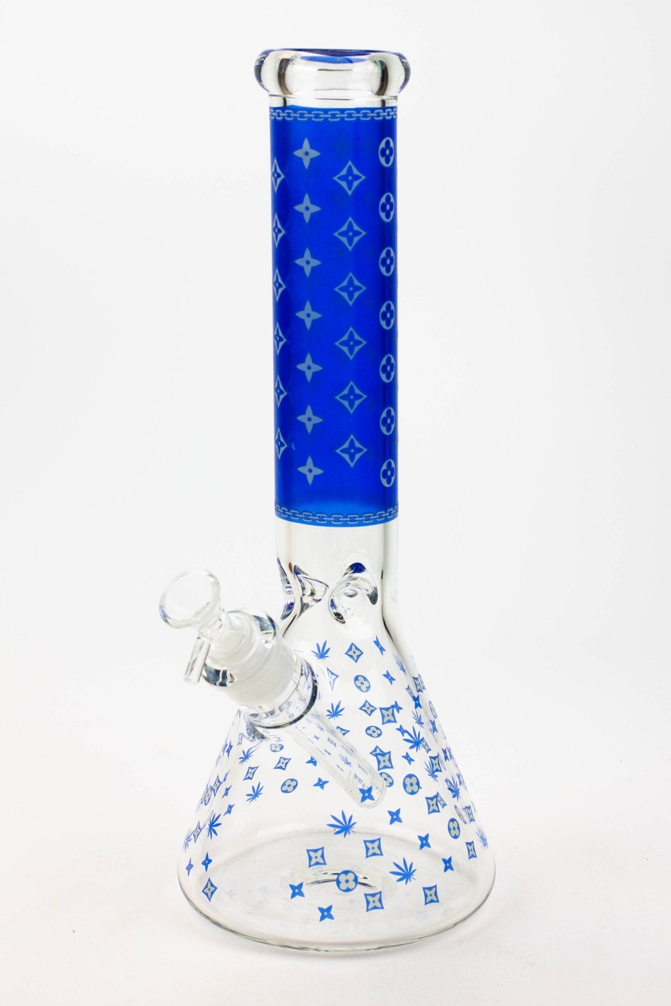 Luxury Patten 14" 7mm Glow in the Dark Beaker Bong - Glasss Station