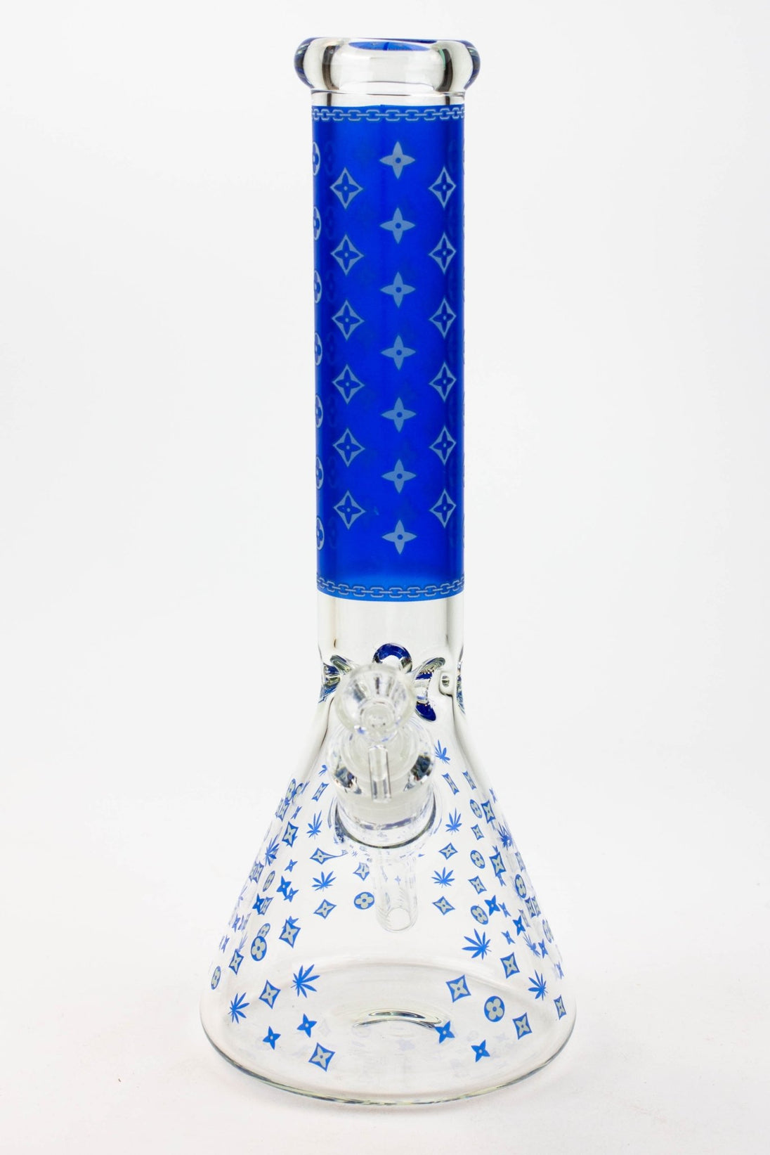 Luxury Patten 14" 7mm Glow in the Dark Beaker Bong - Glasss Station