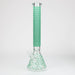 LV Print 18" 7mm Glow in the Dark Beaker Bong - Glasss Station