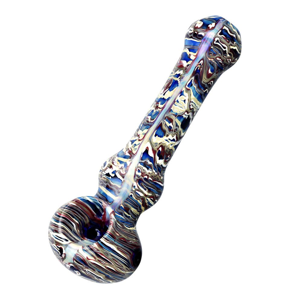 Marbled Multicolor Spoon Pipe - Glasss Station