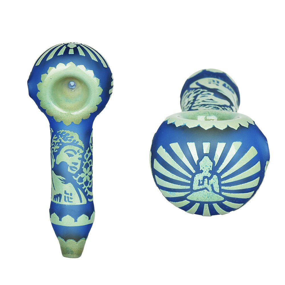 Milky Way Glass Buddha 4.5" Hand Pipe - Glasss Station