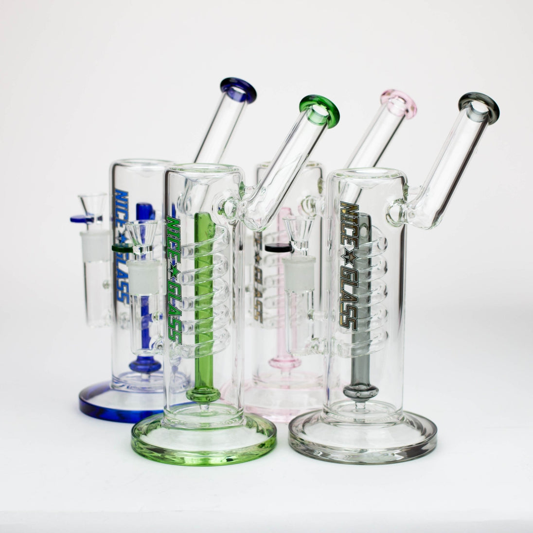 NG-10.5" Spiral Perc Bubbler - Glasss Station