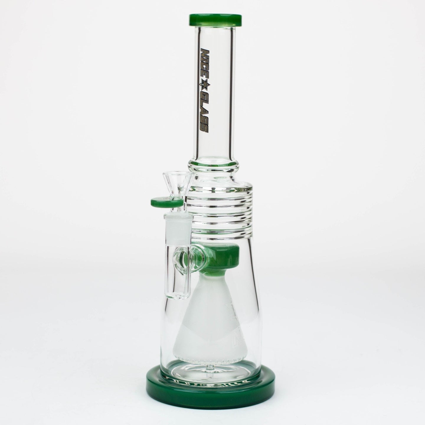 NG-12" Frosted Cone Perc Bong - Glasss Station