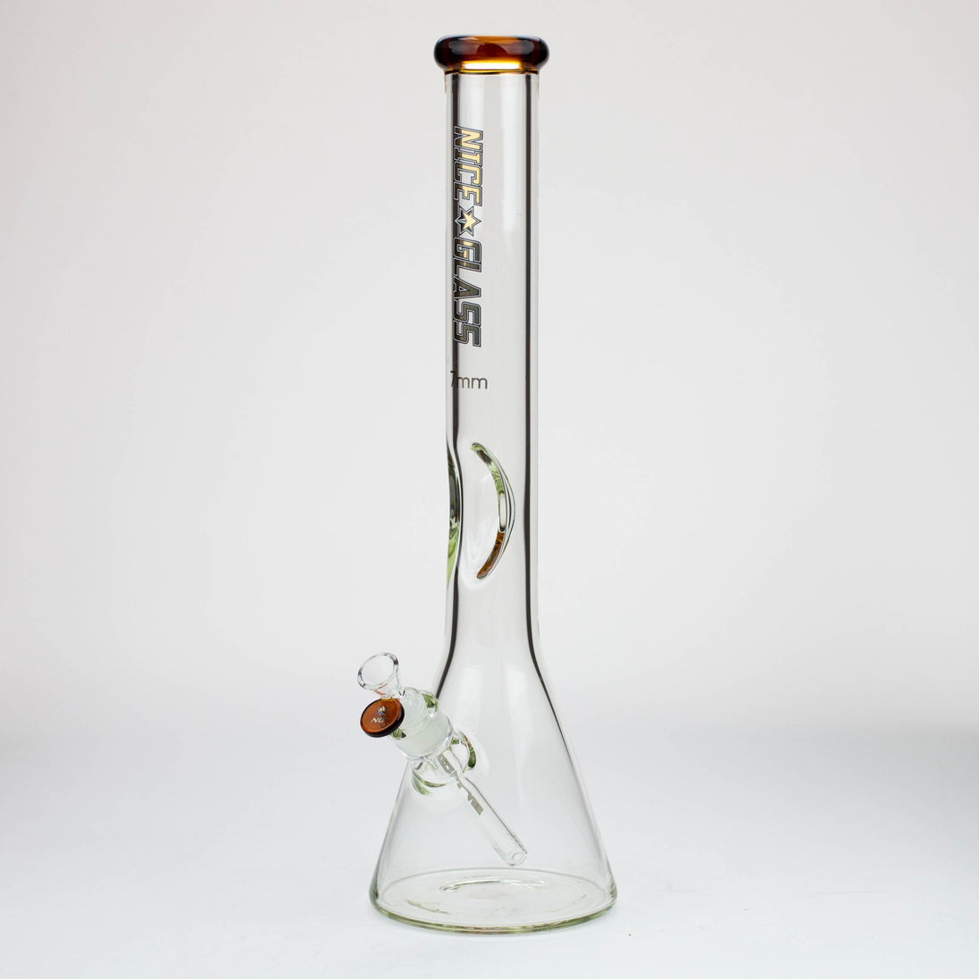 NG-18" Tall Flat Mouth Elbow Beaker Bong - Glasss Station