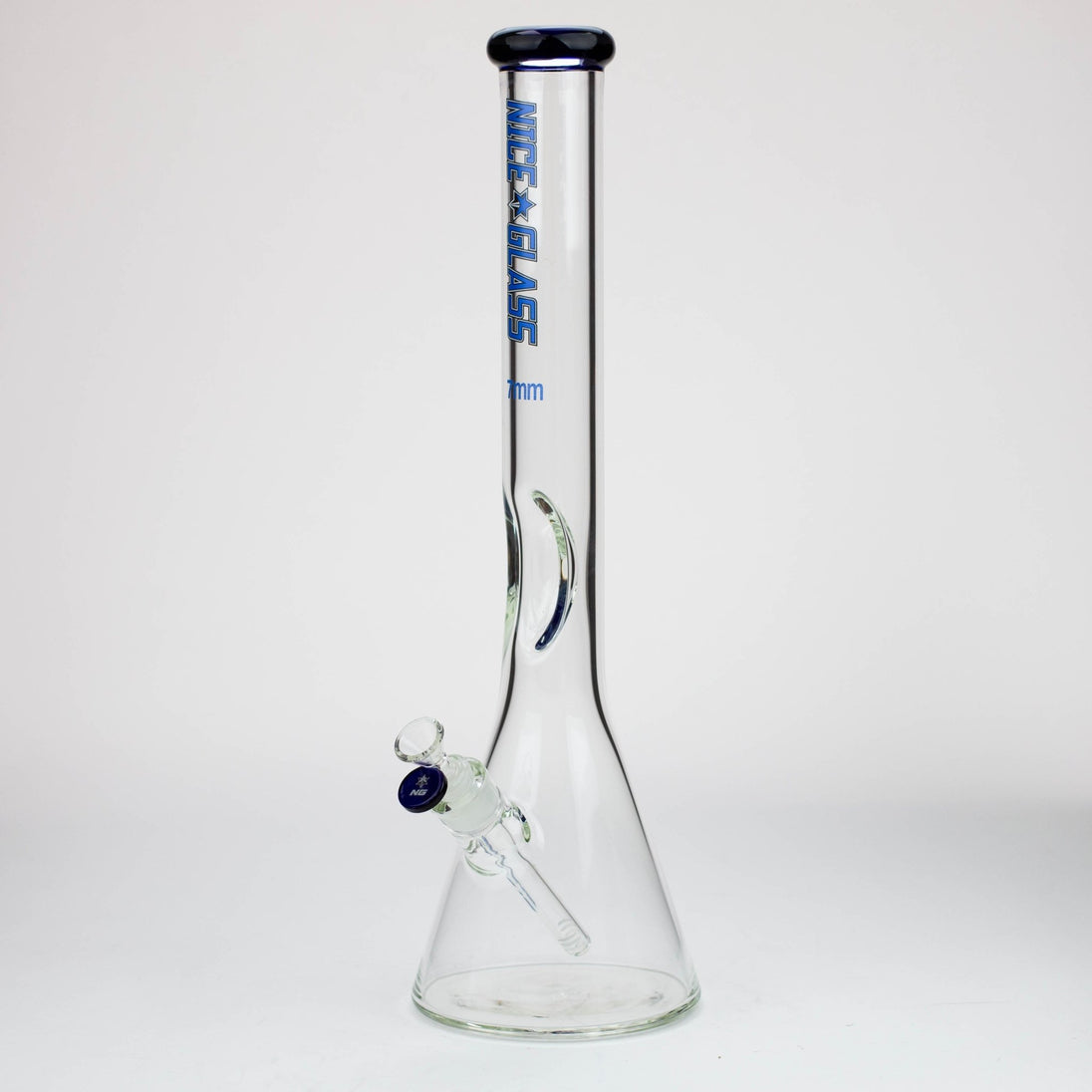 NG-18" Tall Flat Mouth Elbow Beaker Bong - Glasss Station