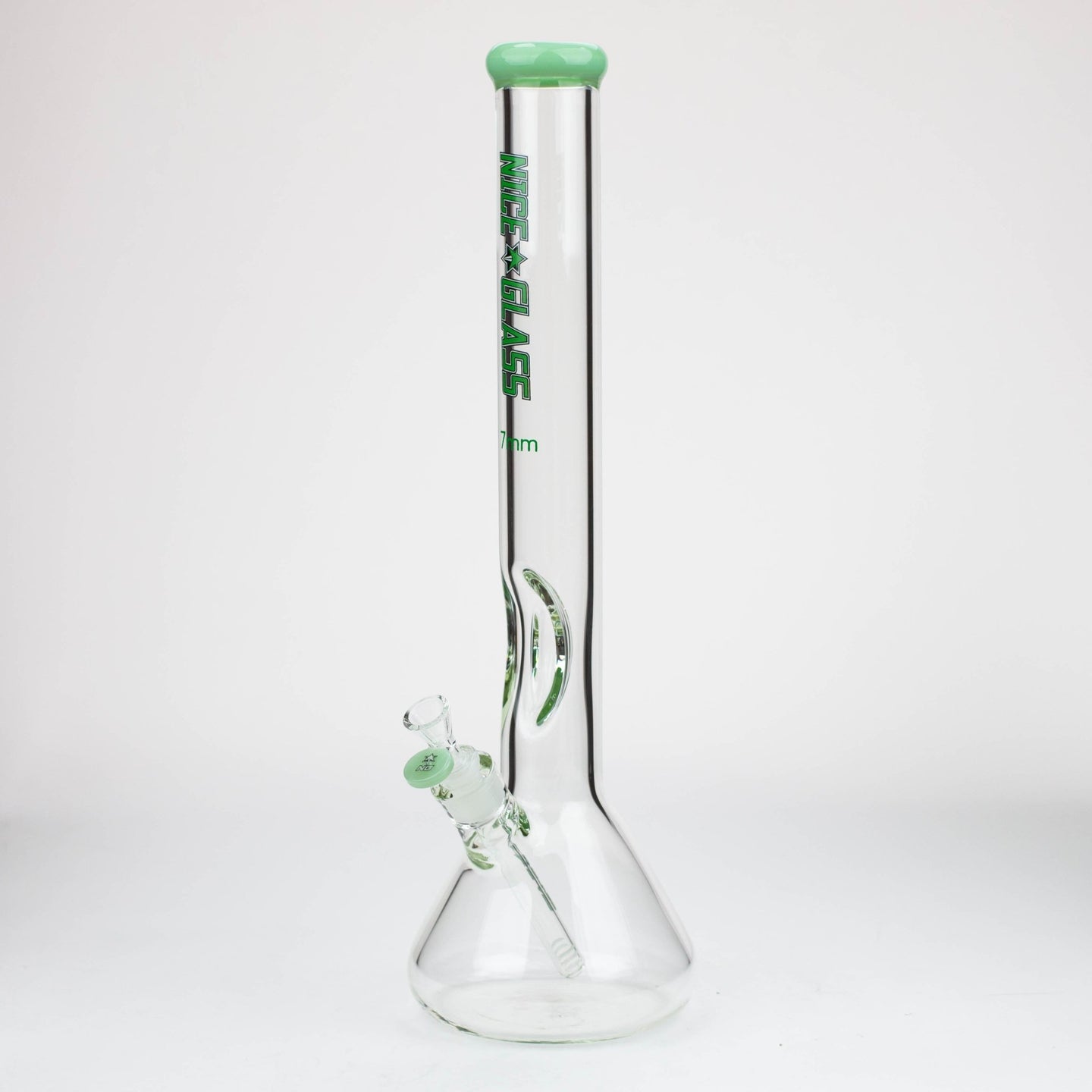 NG-18" Tall Flat Mouth Elbow Beaker Bong - Glasss Station