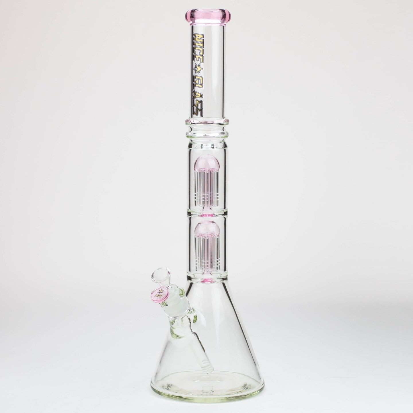 NG-19" Double 6-Arm Tree Beaker Bong - Glasss Station