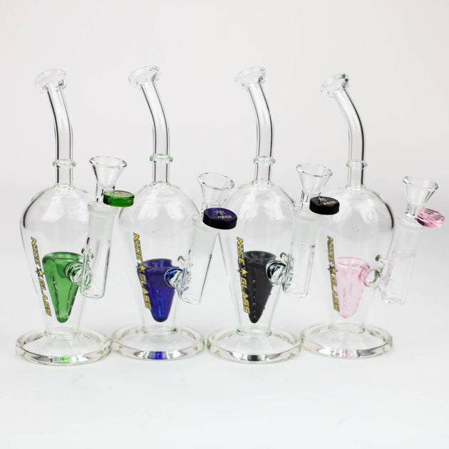 NG-8" Cone Perc Reverse Triangle Bubbler - Glasss Station