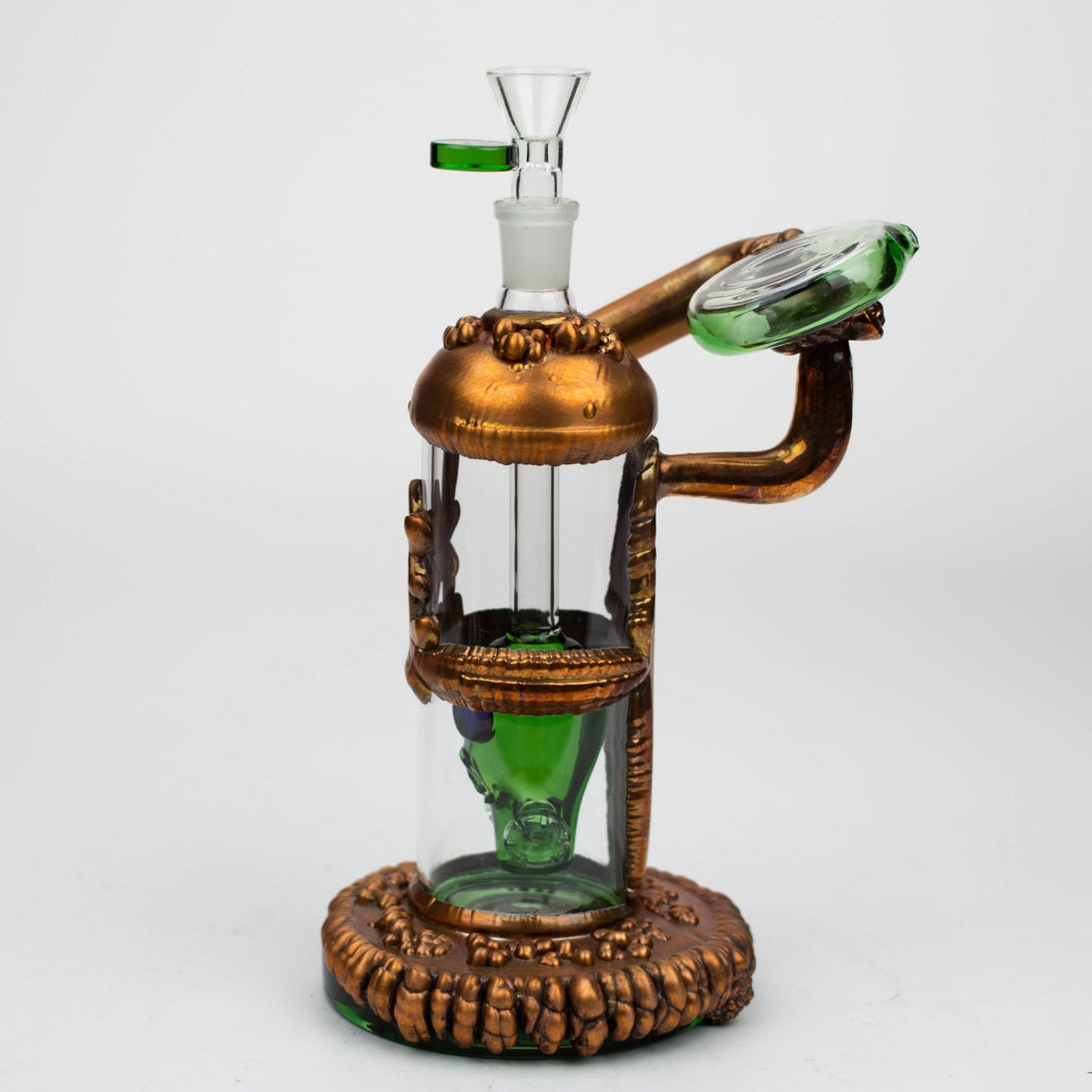 NG-9" Copper Plated Gas Mask Bubbler - Glasss Station