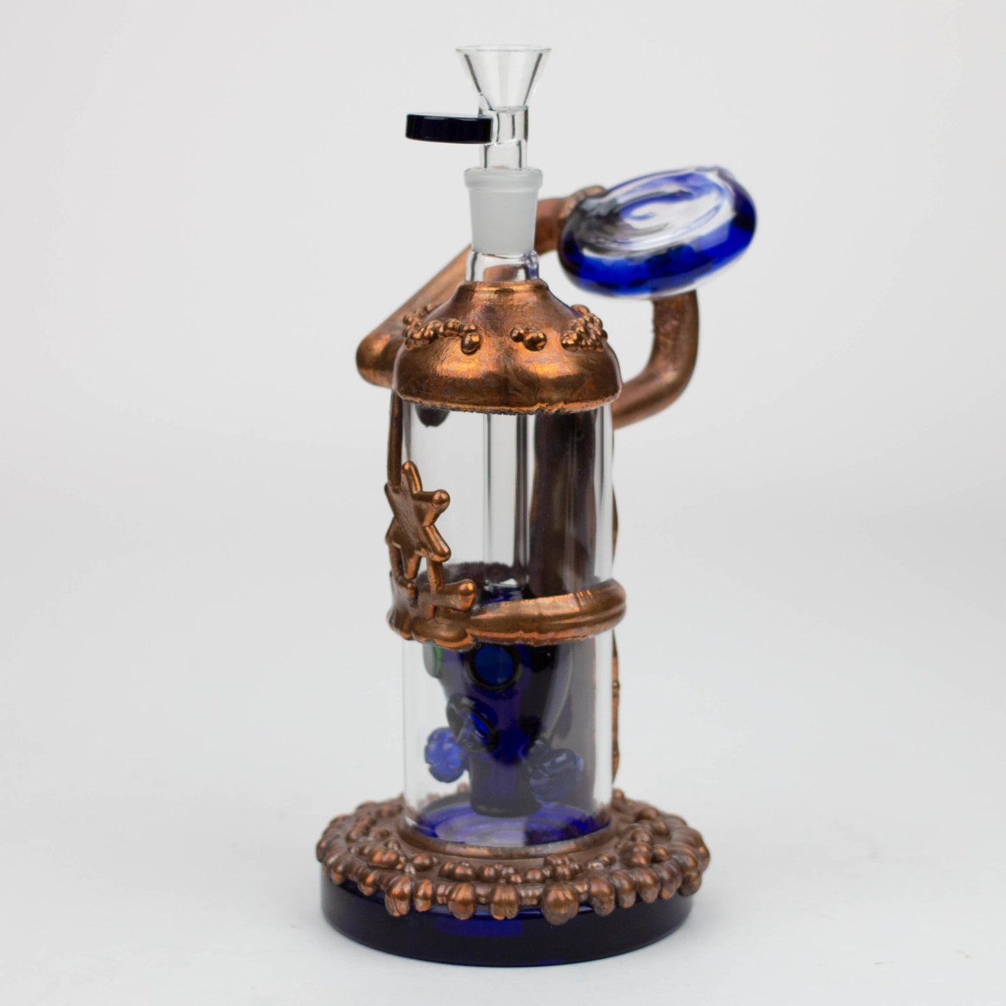 NG-9" Copper Plated Gas Mask Bubbler - Glasss Station