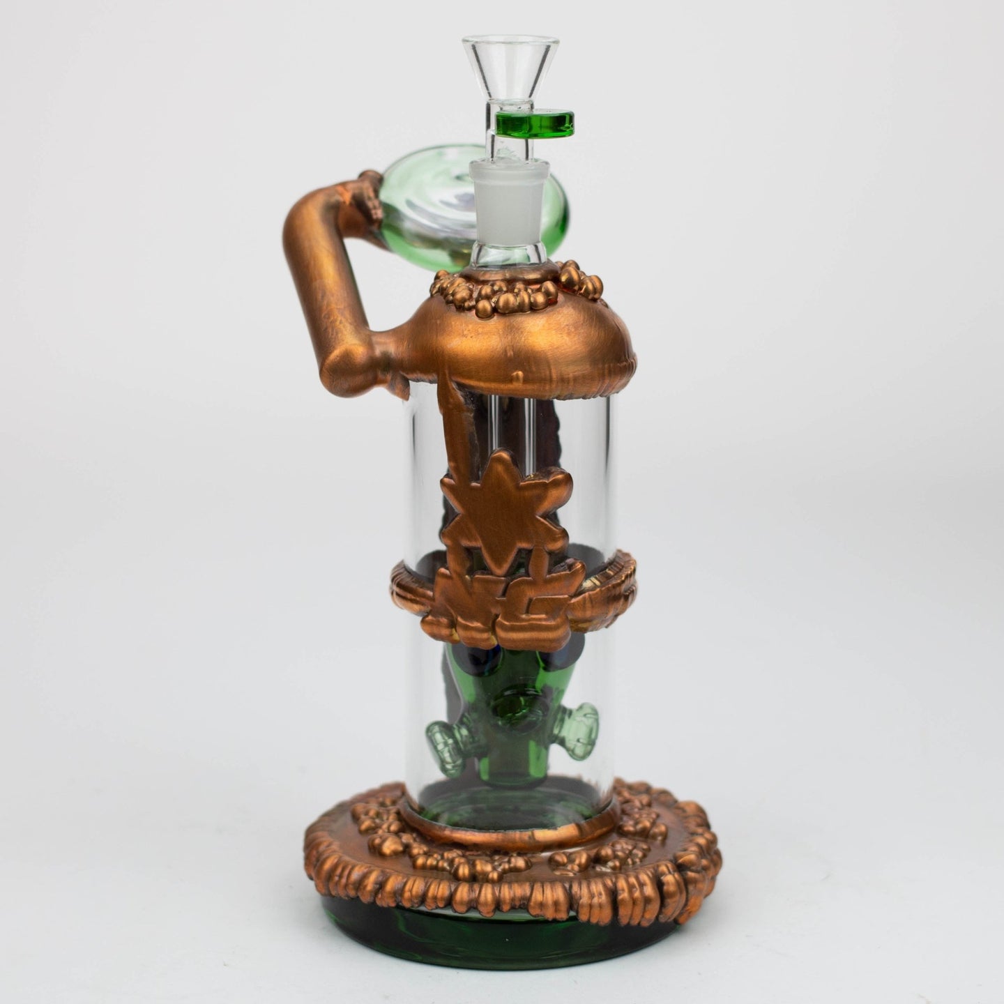 NG-9" Copper Plated Gas Mask Bubbler - Glasss Station