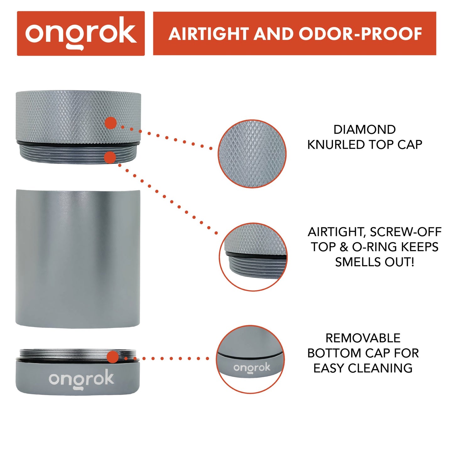 Ongrok Aluminum Metal Storage Jar - Glasss Station