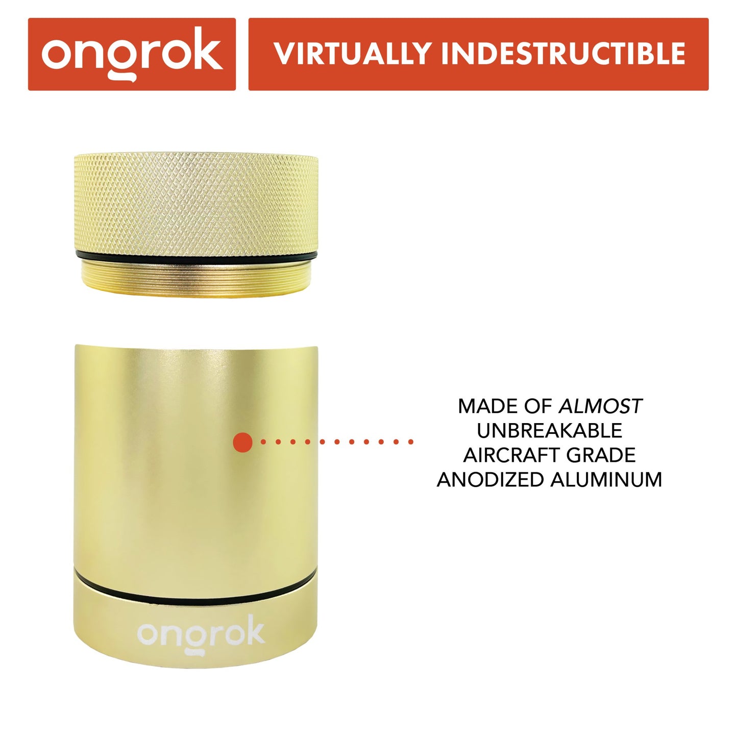 Ongrok Aluminum Metal Storage Jar - Glasss Station