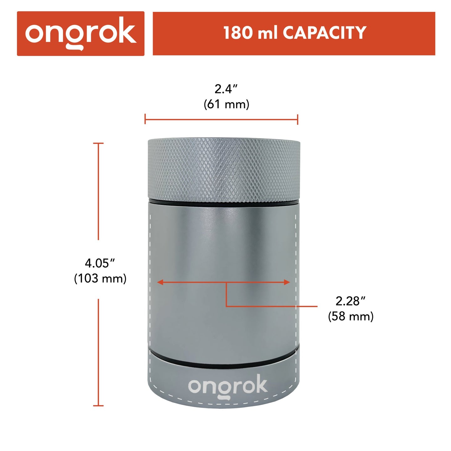 Ongrok Aluminum Metal Storage Jar - Glasss Station