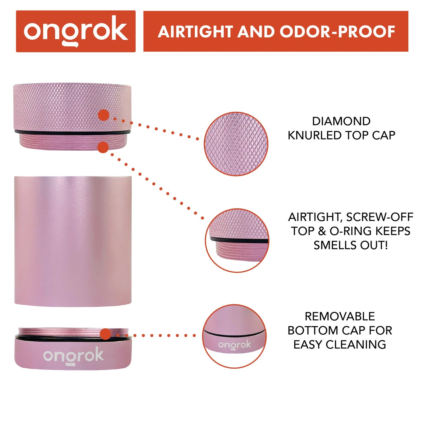 Ongrok Aluminum Metal Storage Jar - Glasss Station