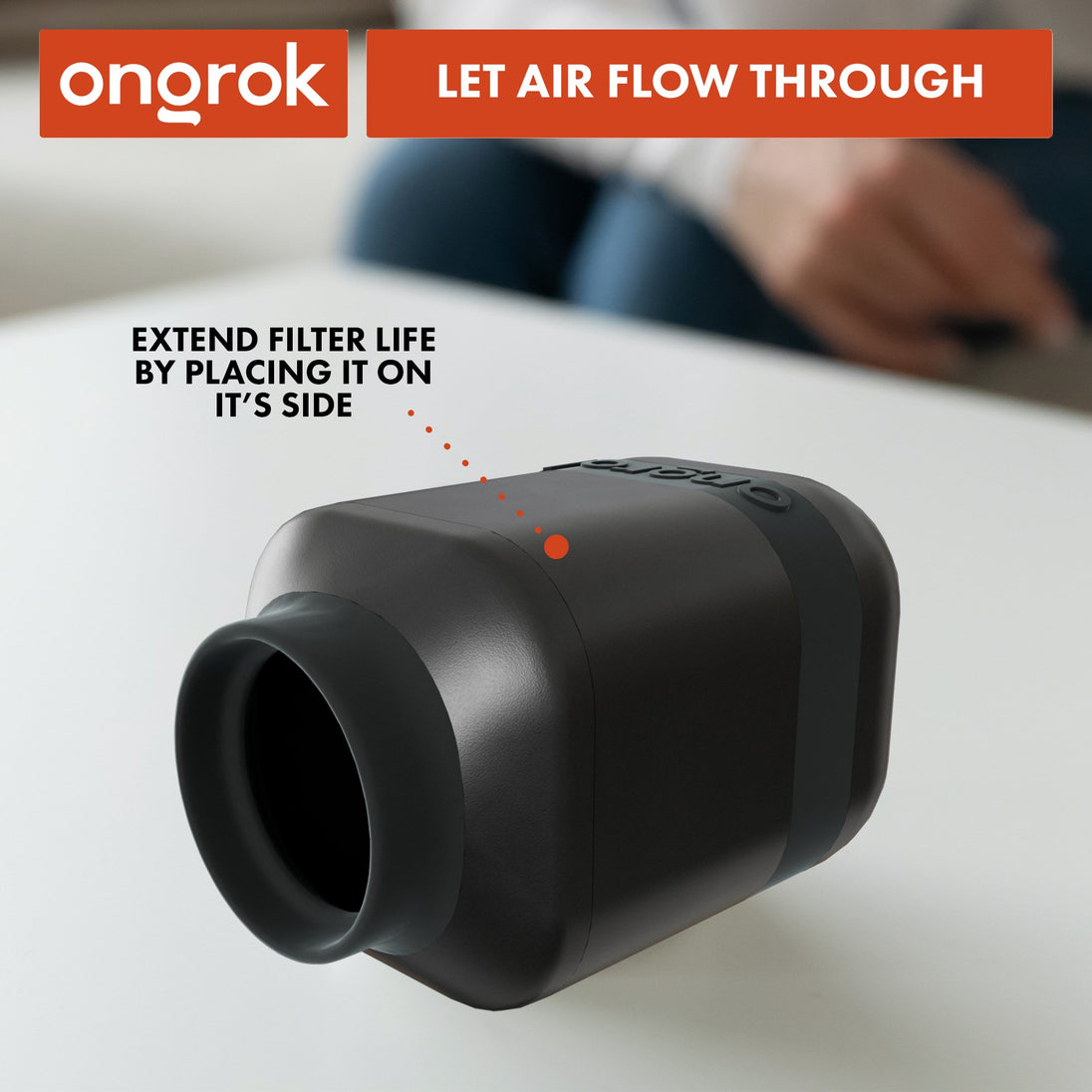 Ongrok Personal Air Filter w/ Replaceable Cartridges - Glasss Station