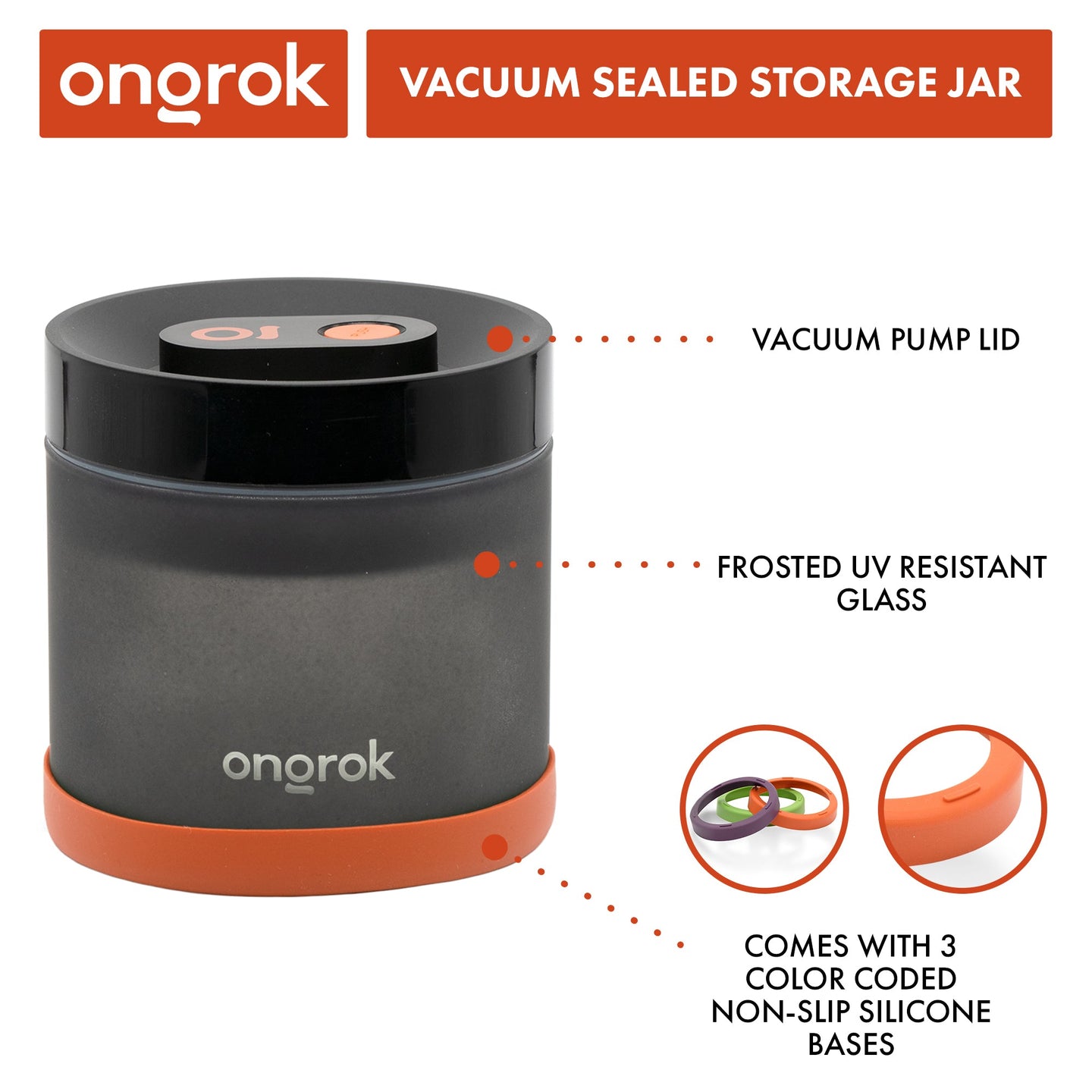 Ongrok Vacuum Pump Jar - Glasss Station