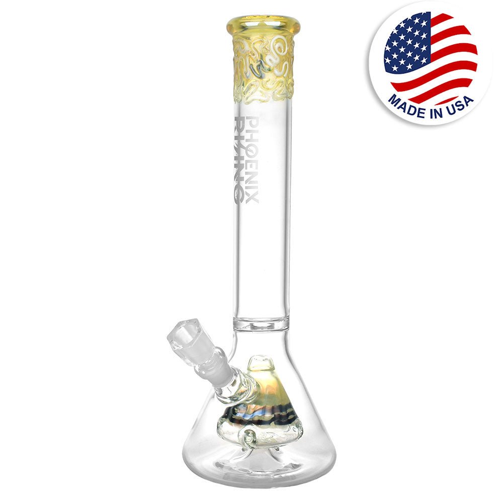 Phoenix Rising Psychic Pyramid 16.25" Beaker Water Pipe - Glasss Station