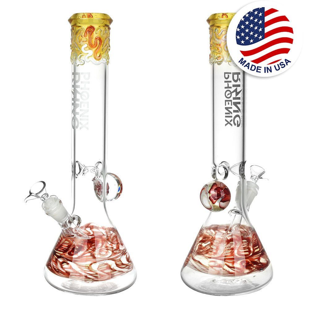 Phoenix Rising Towering 16.5" Beaker Water Pipe - Glasss Station