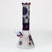 PHOENIX STAR-12.5" 7mm Sandblasted and Electroplated Glass Beaker Bong - Glasss Station