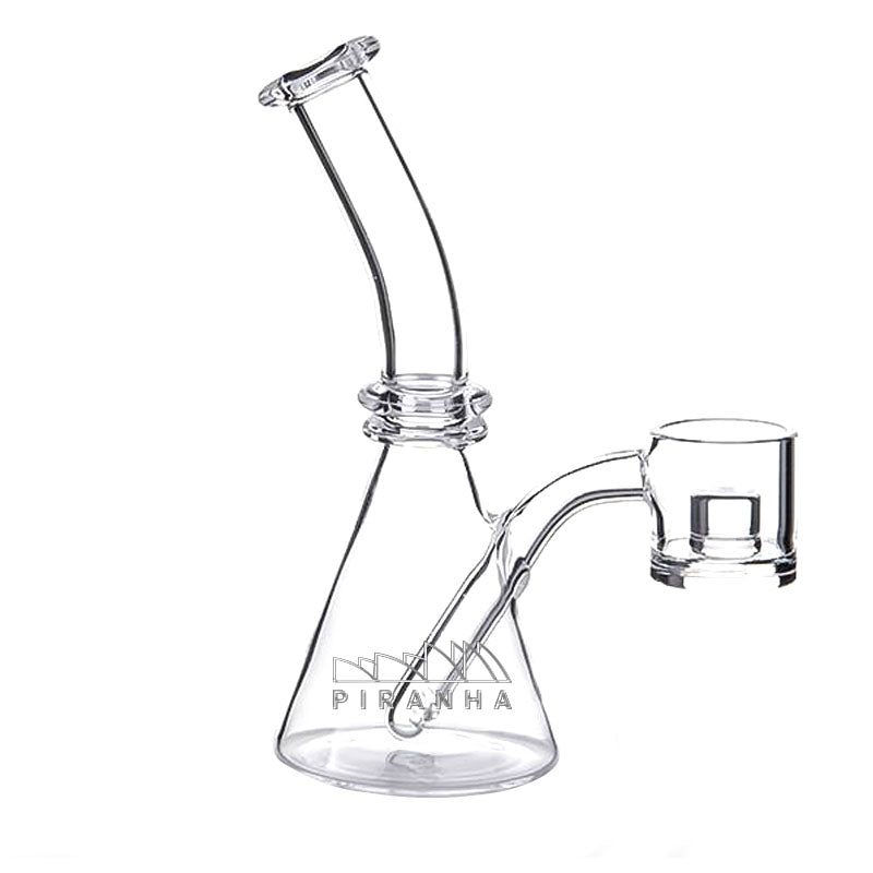 Piranha Quartz Beaker w/ Thick Bottom Reactor Core Banger - Glasss Station