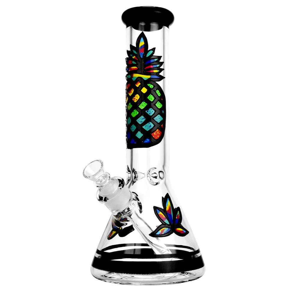 Psychedelic Pineapple Beaker Bong - Glasss Station