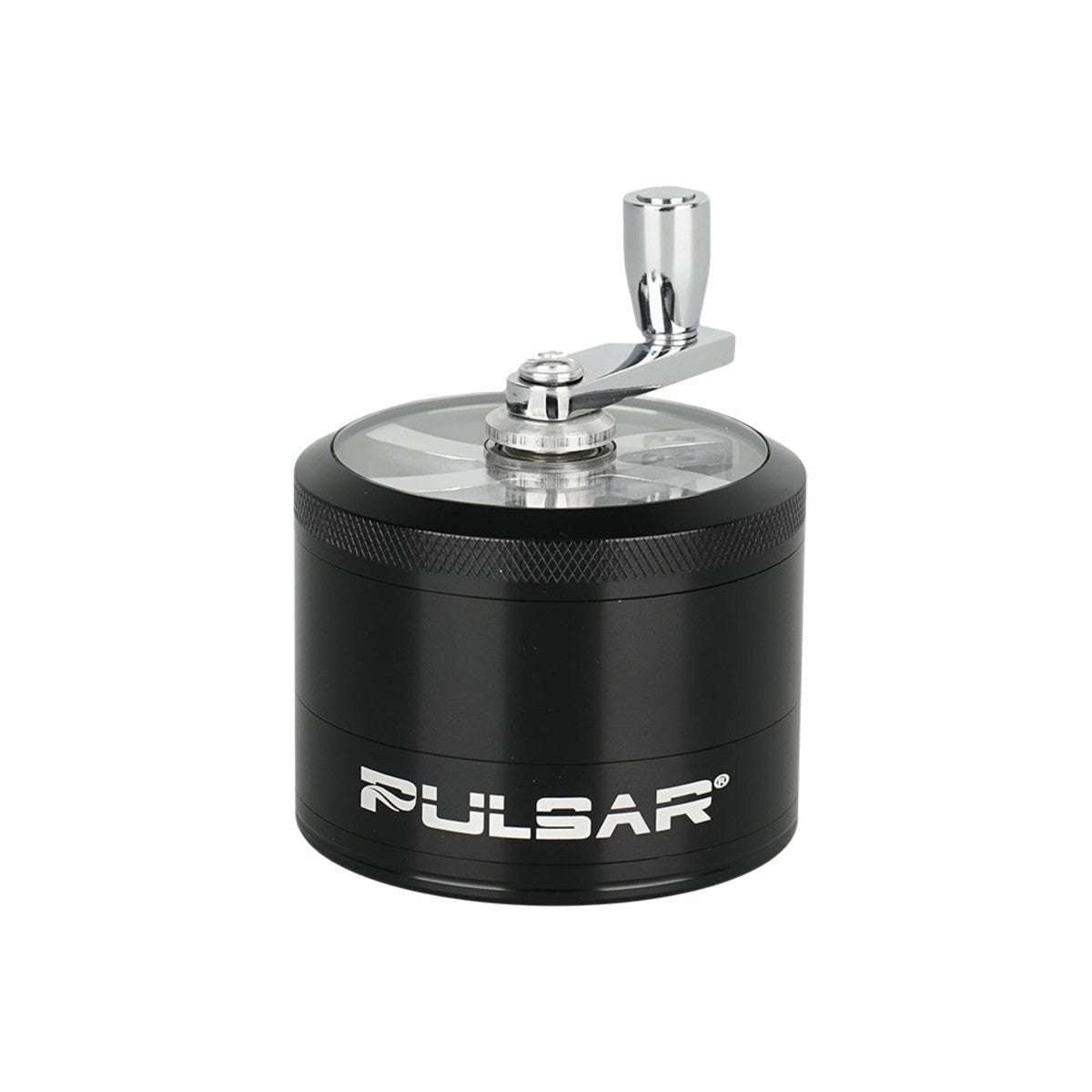 Pulsar Aluminum Crank 4 Piece 2.5" Grinder - Glasss Station