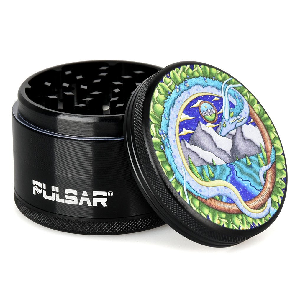 Pulsar Artist Series Remembering Dragon 4 Piece 2.5" Metal Grinder - Glasss Station