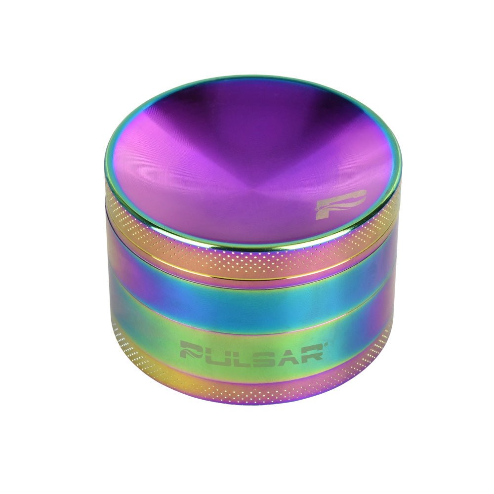 Pulsar Concave Rainbow Anodized Aluminum 2.5" Grinder - Glasss Station