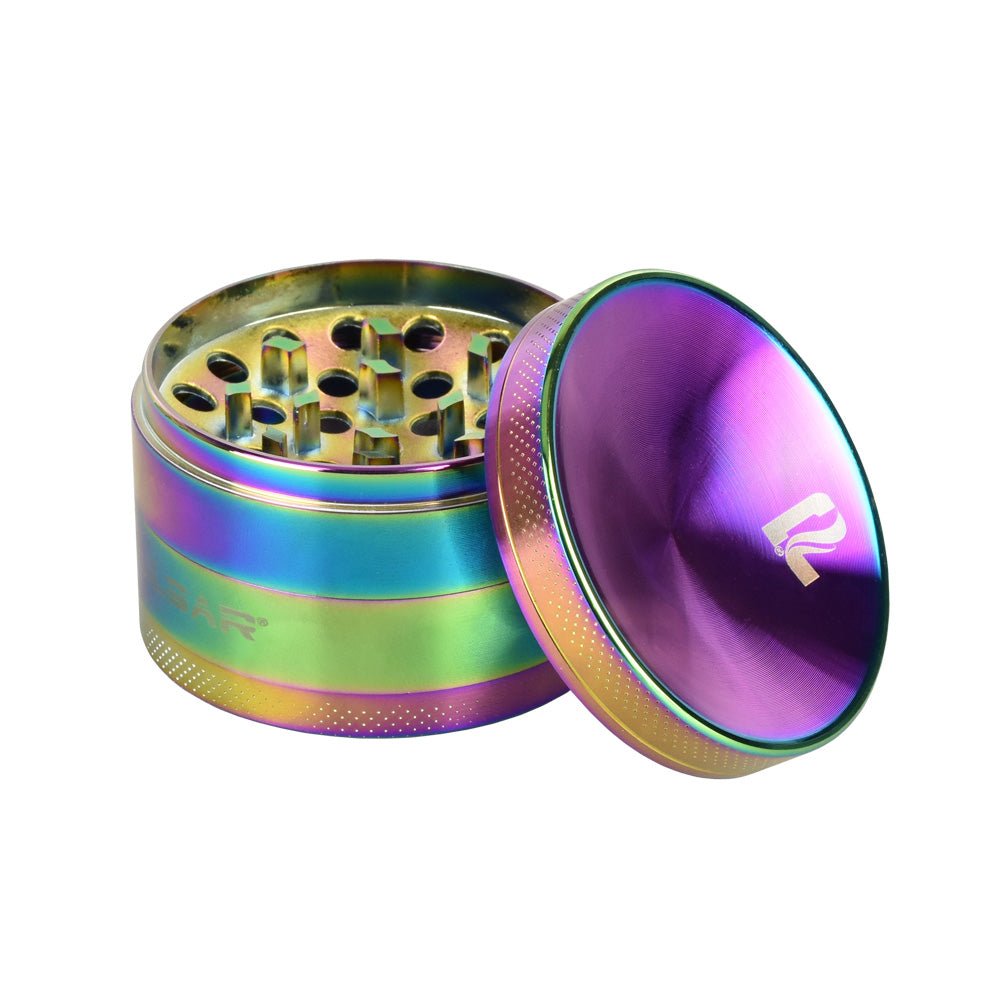 Pulsar Concave Rainbow Anodized Aluminum 2.5" Grinder - Glasss Station