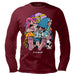 Pulsar Flamingo Wizard Wine Long Sleeve Shirt - Glasss Station