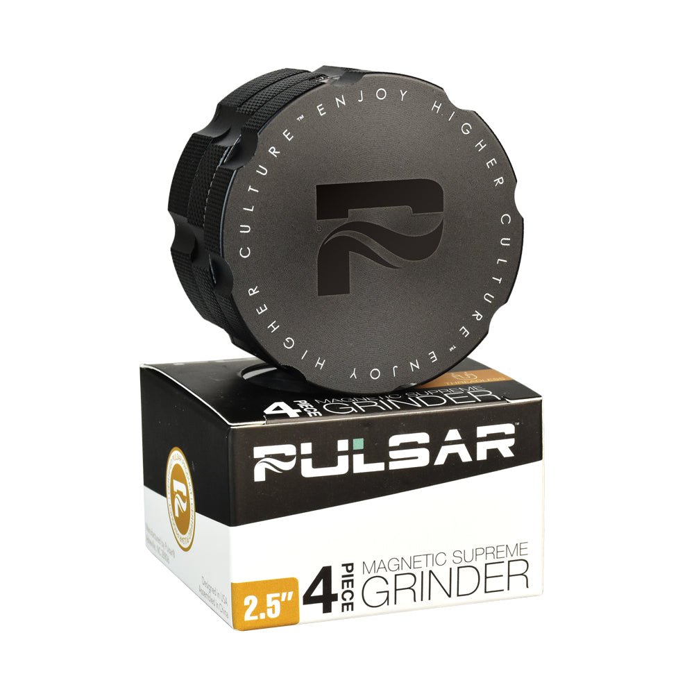 Pulsar Magnetic Supreme 4 Piece 2.5" Grinder - Glasss Station