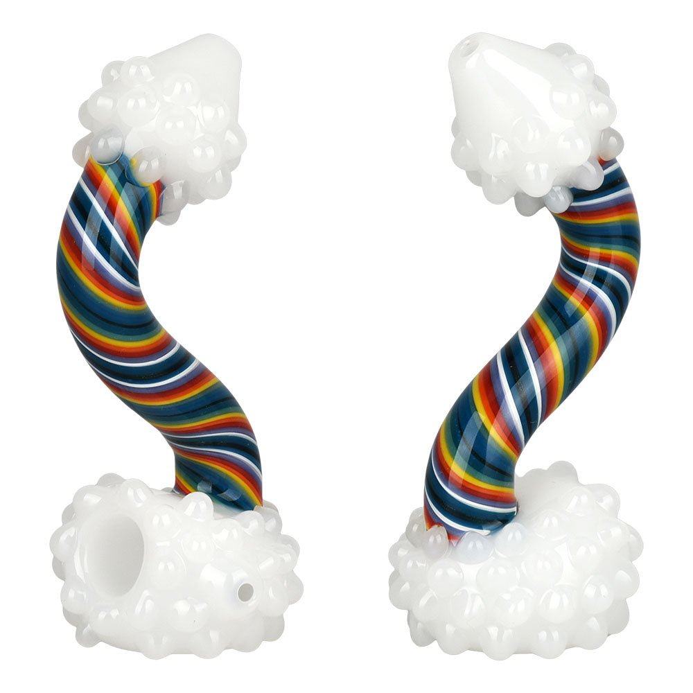 Rainbow Cloud 5" Hand Pipe - Glasss Station