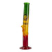 Rasta Colored 13.5" Glass Water Pipe w/ Lion Logo - Glasss Station