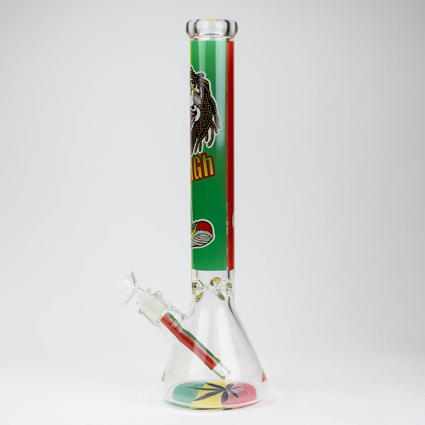 Rasta Man 17.5" 7mm Glass Beaker Bong - Glasss Station