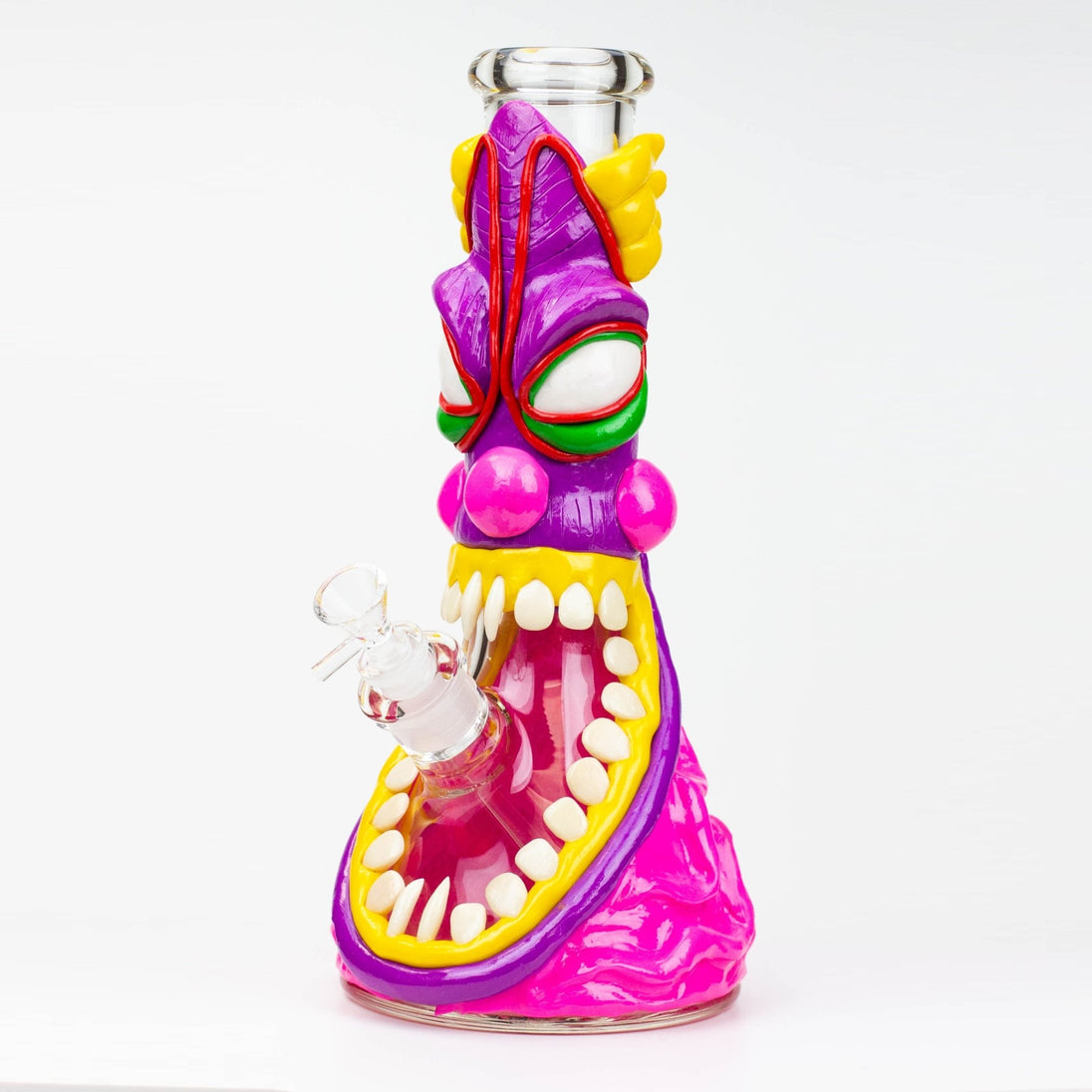 Resin 12.5" 3D Artwork 7mm Glass Beaker Bong - Glasss Station