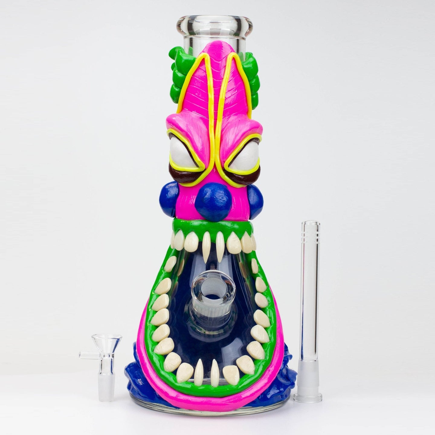 Resin 12.5" 3D Artwork 7mm Glass Beaker Bong - Glasss Station