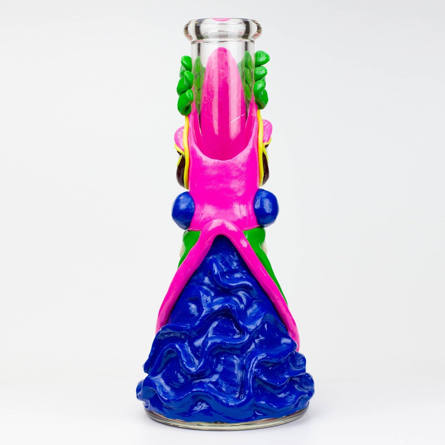 Resin 12.5" 3D Artwork 7mm Glass Beaker Bong - Glasss Station