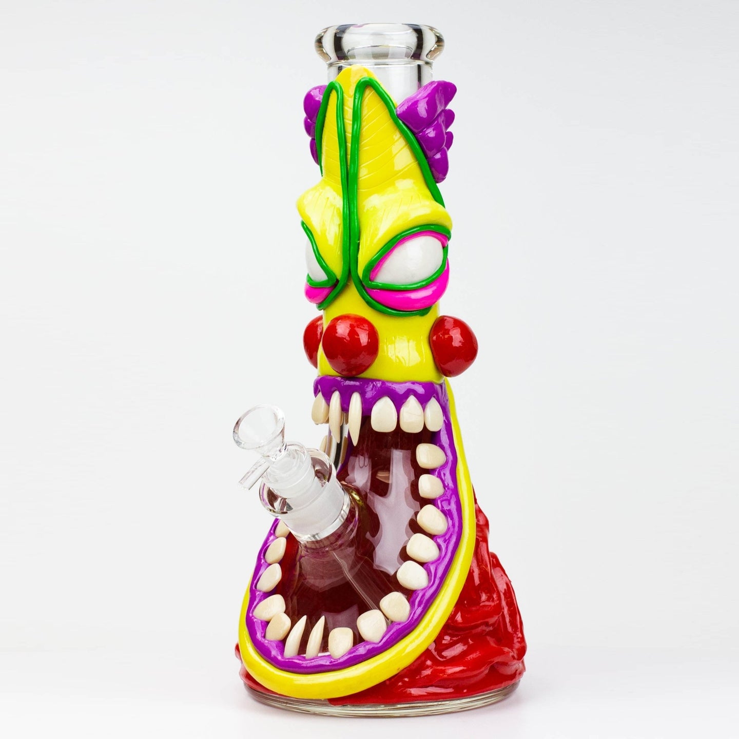 Resin 12.5" 3D Artwork 7mm Glass Beaker Bong - Glasss Station