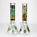 RM Cartoon 14" 7mm Glass Beaker Water Pipe-Assorted Designs - Glasss Station