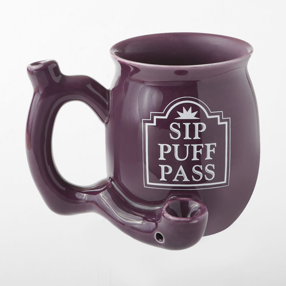 Roast and Toast Sip Puff Pass Purple Mug - Glasss Station