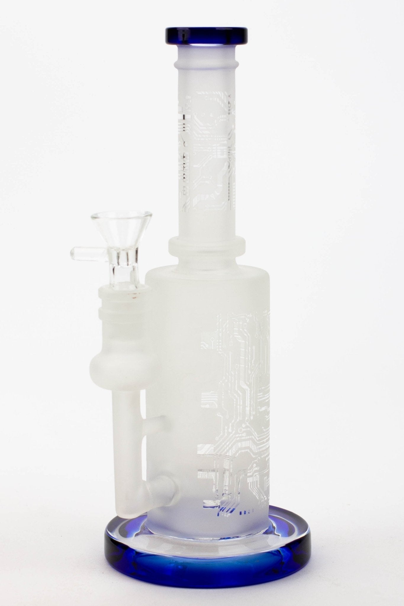 Sandblasted 9.5" Tire Diffuser Glass Bong - Glasss Station