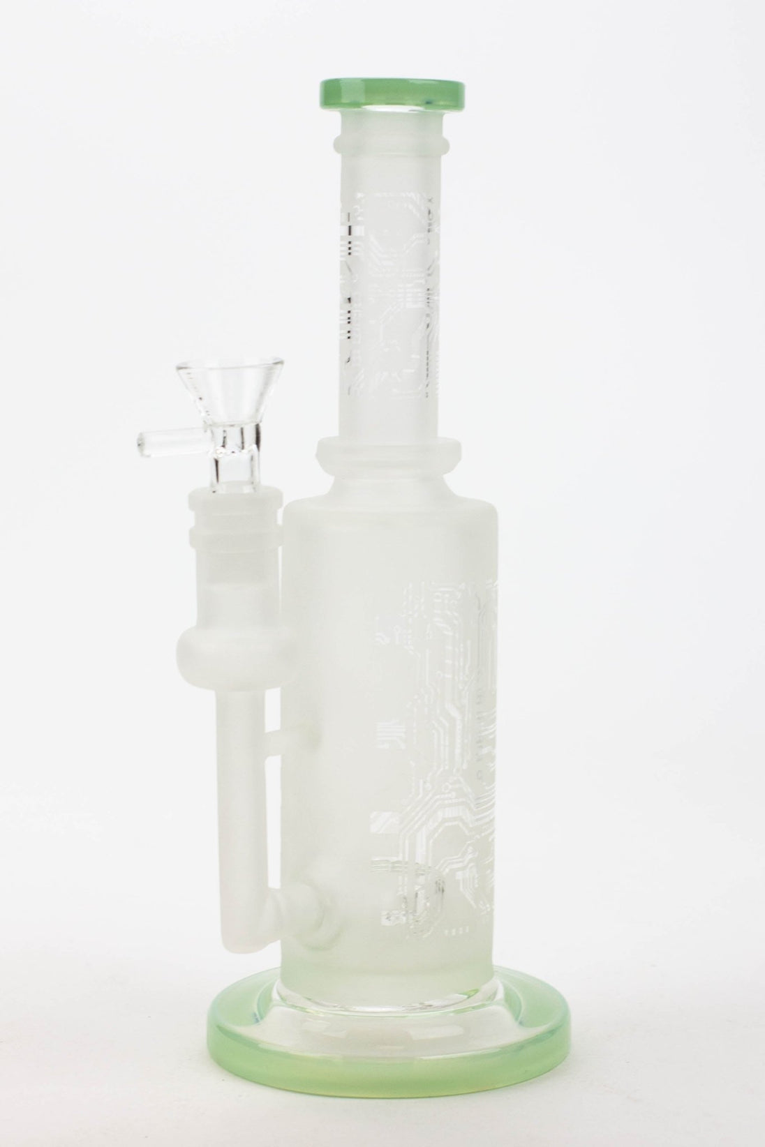 Sandblasted 9.5" Tire Diffuser Glass Bong - Glasss Station