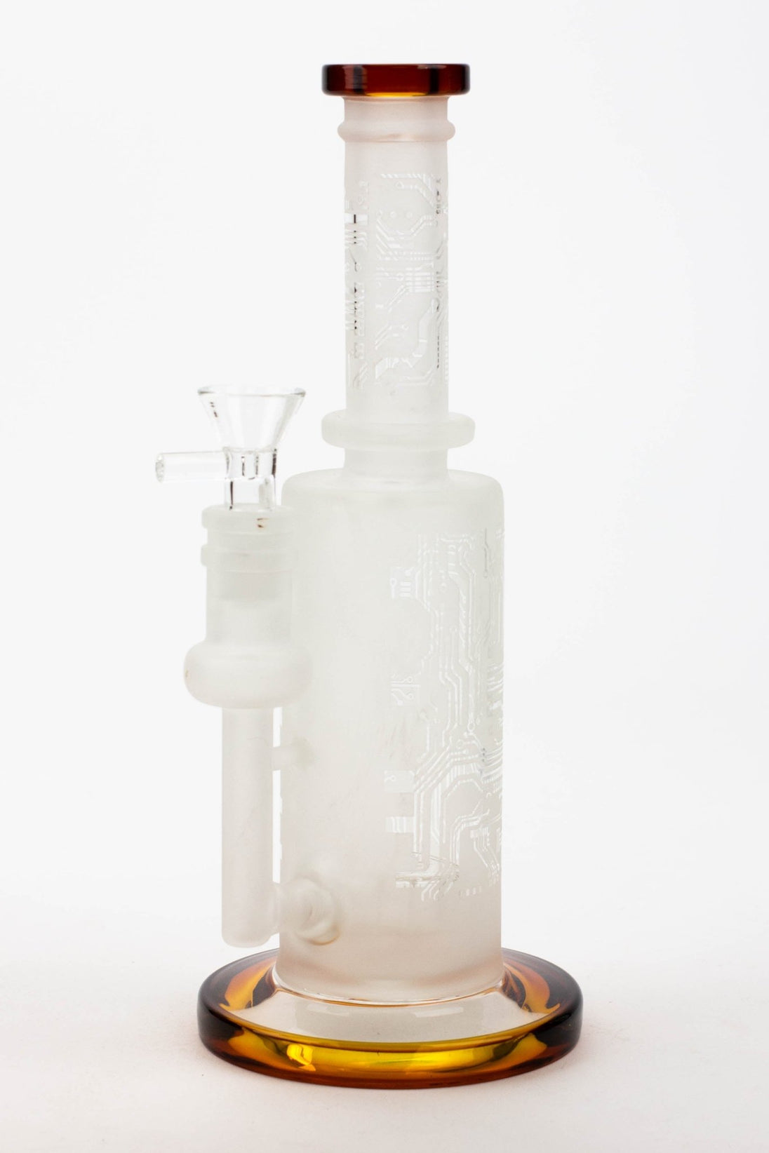 Sandblasted 9.5" Tire Diffuser Glass Bong - Glasss Station