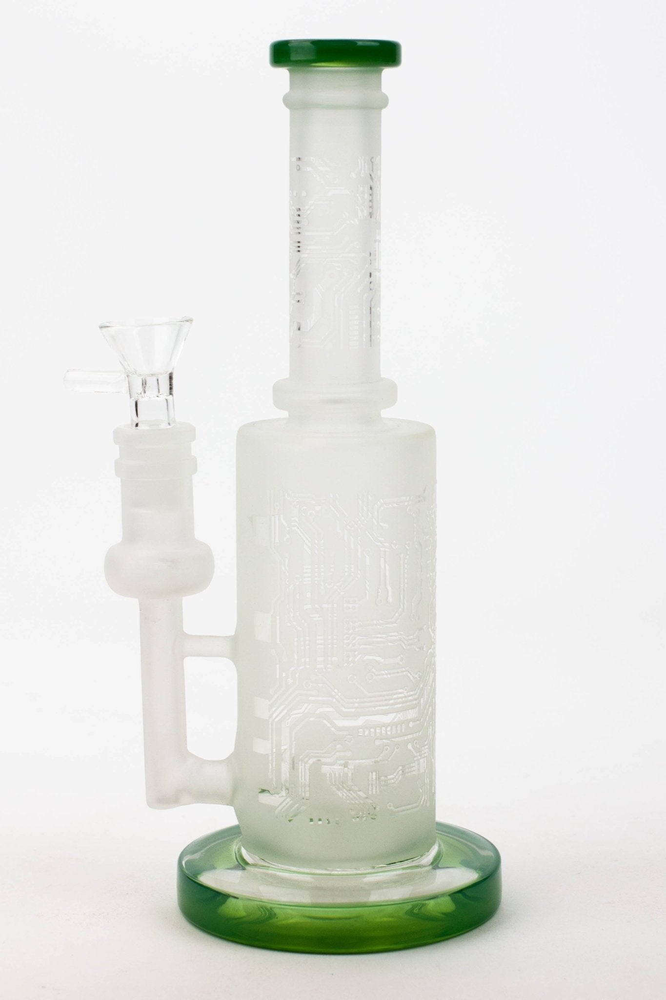 Sandblasted 9.5" Tire Diffuser Glass Bong - Glasss Station