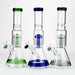 Single 8 Arm Perc 14" Glass Water Pipe - Glasss Station