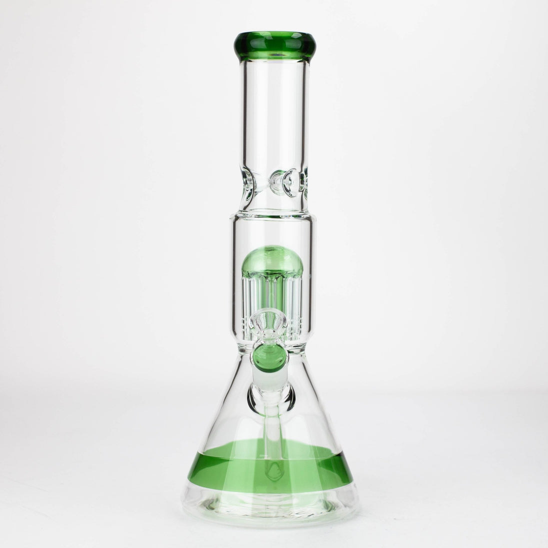 Single 8 Arm Perc 14" Glass Water Pipe - Glasss Station