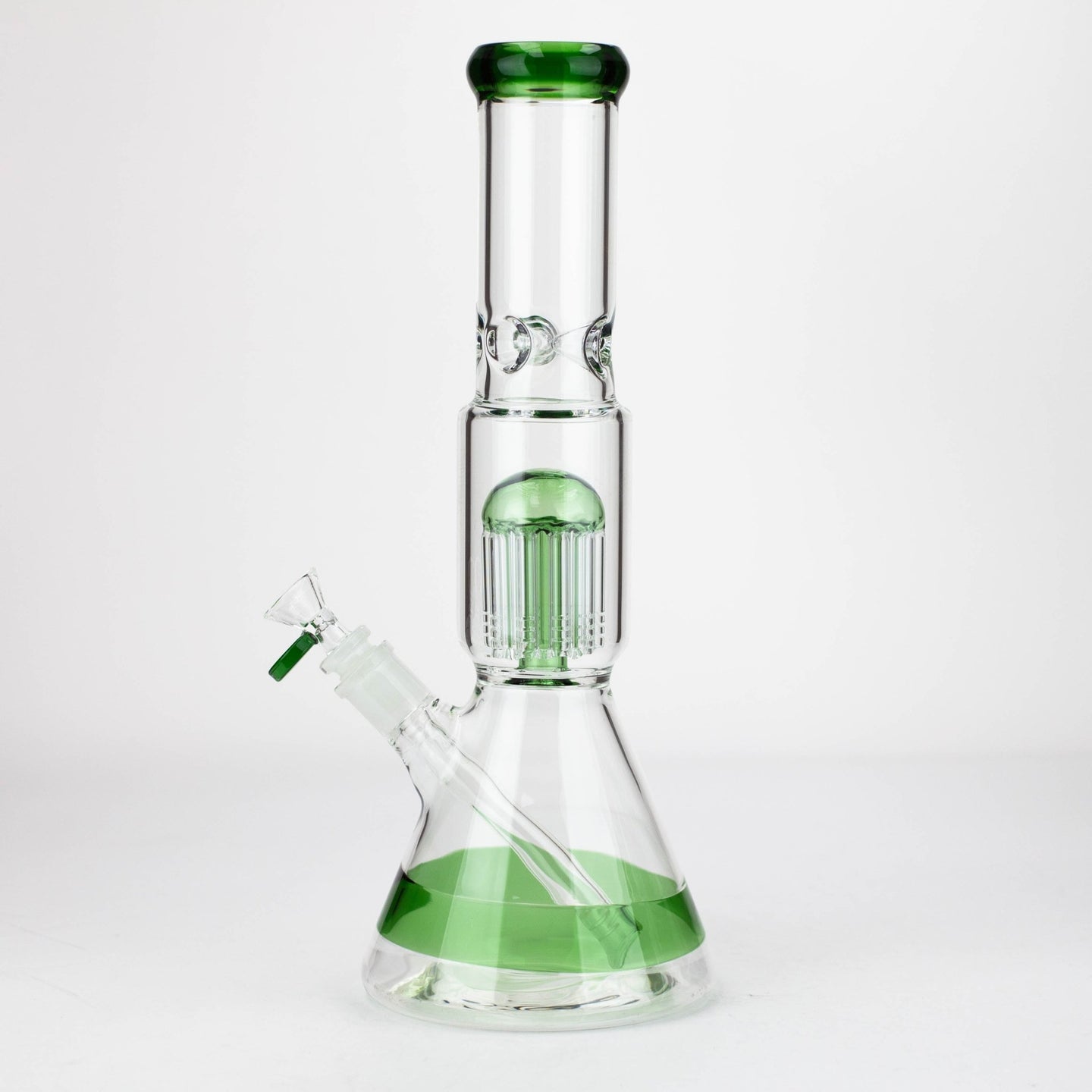 Single 8 Arm Perc 14" Glass Water Pipe - Glasss Station